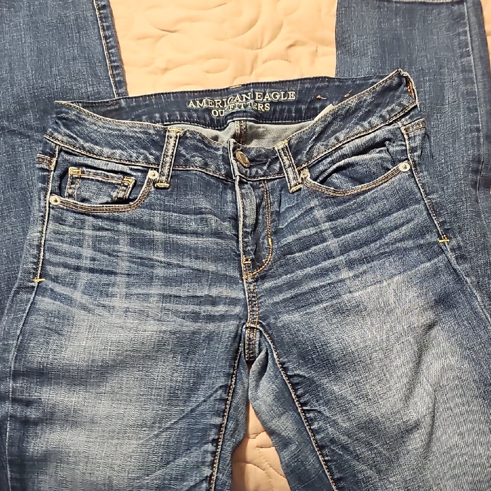 American Eagle Outfitters Blue Skinny Jeans Classic Denim